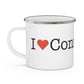 I Heart Connecticut Enamel Camping Mug