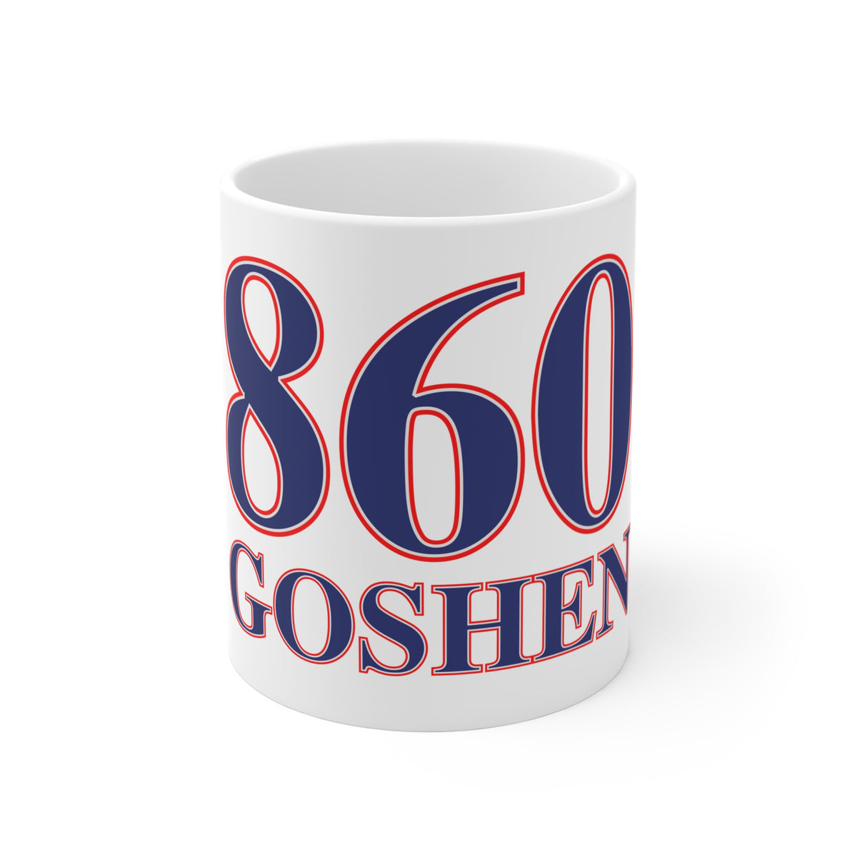 Goshen Red, White & Blue Mug 11oz
