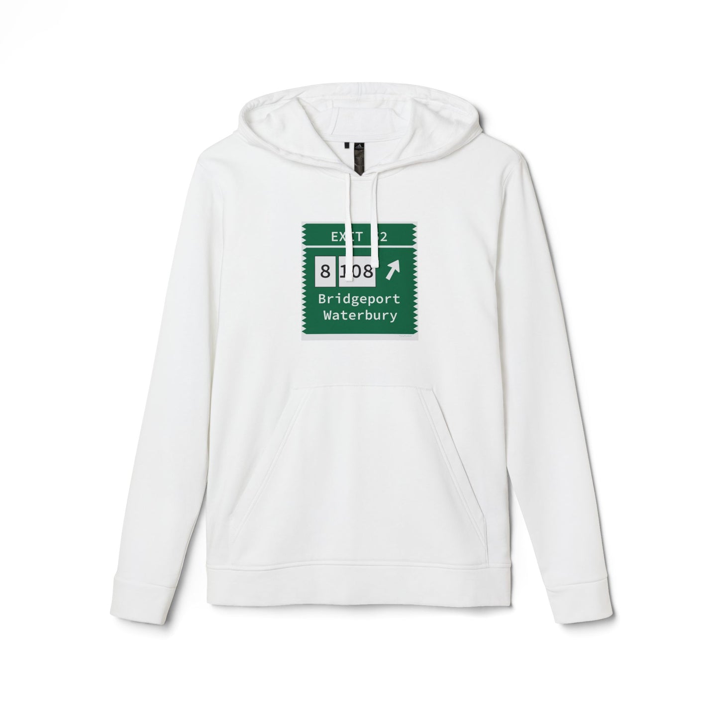 Vintage Merritt Parkway Exit 52 Sign adidas Unisex Fleece Hoodie