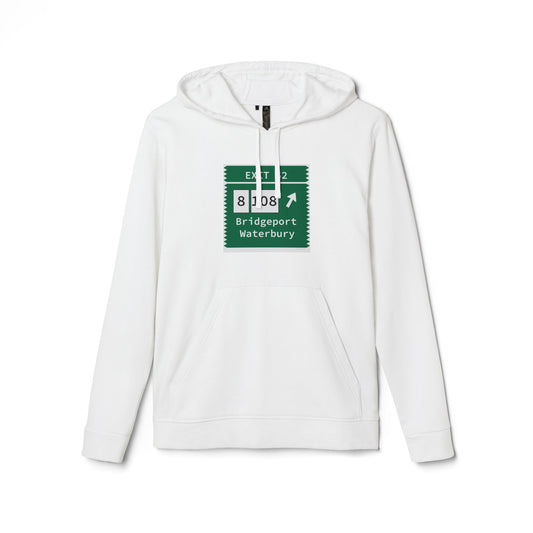 Vintage Merritt Parkway Exit 52 Sign adidas Unisex Fleece Hoodie