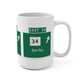 Vintage WCP Exit 58 Sign Mug 15oz
