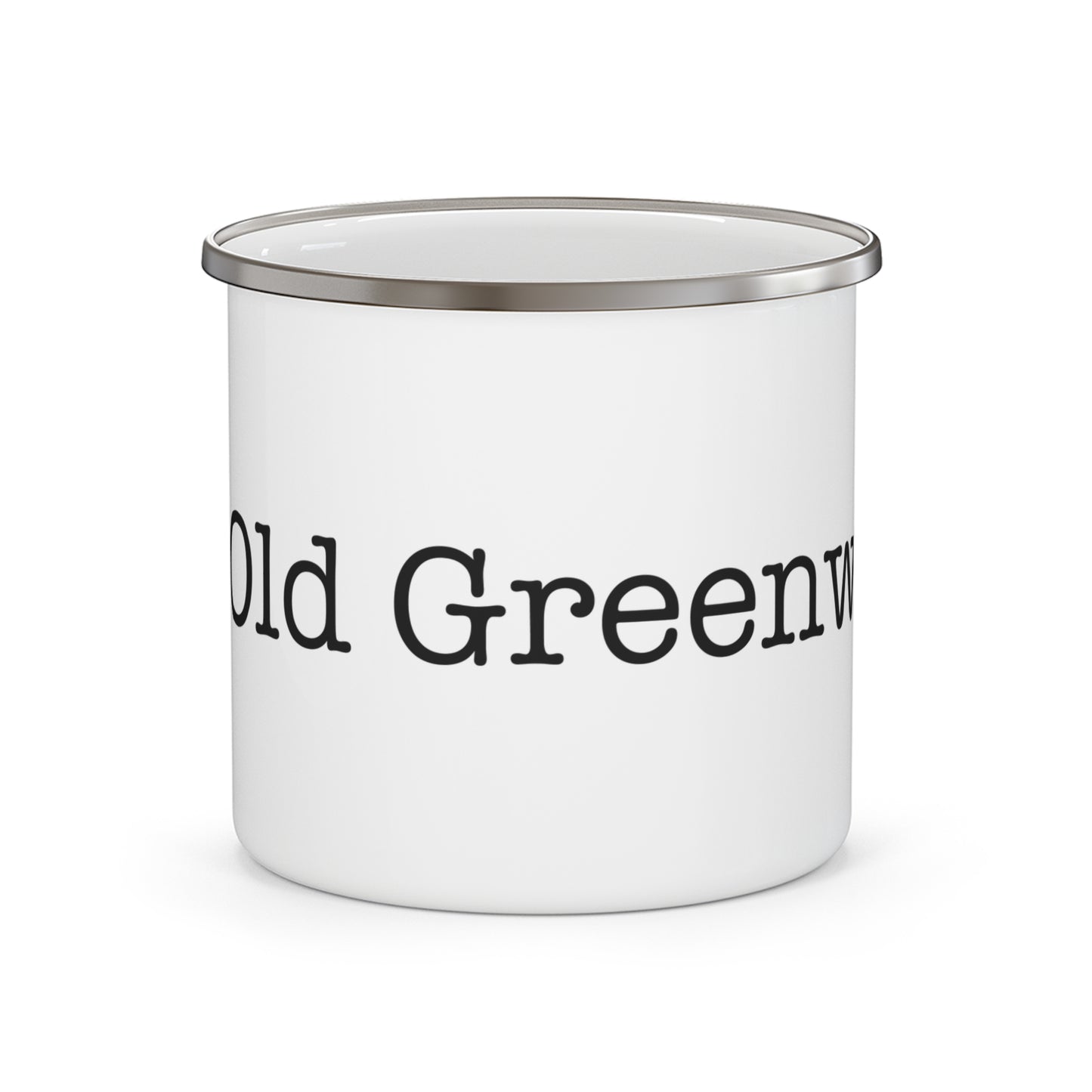 I Heart Old Greenwich. Enamel Camping Mug