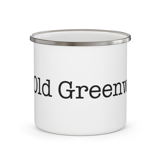 I Heart Old Greenwich. Enamel Camping Mug
