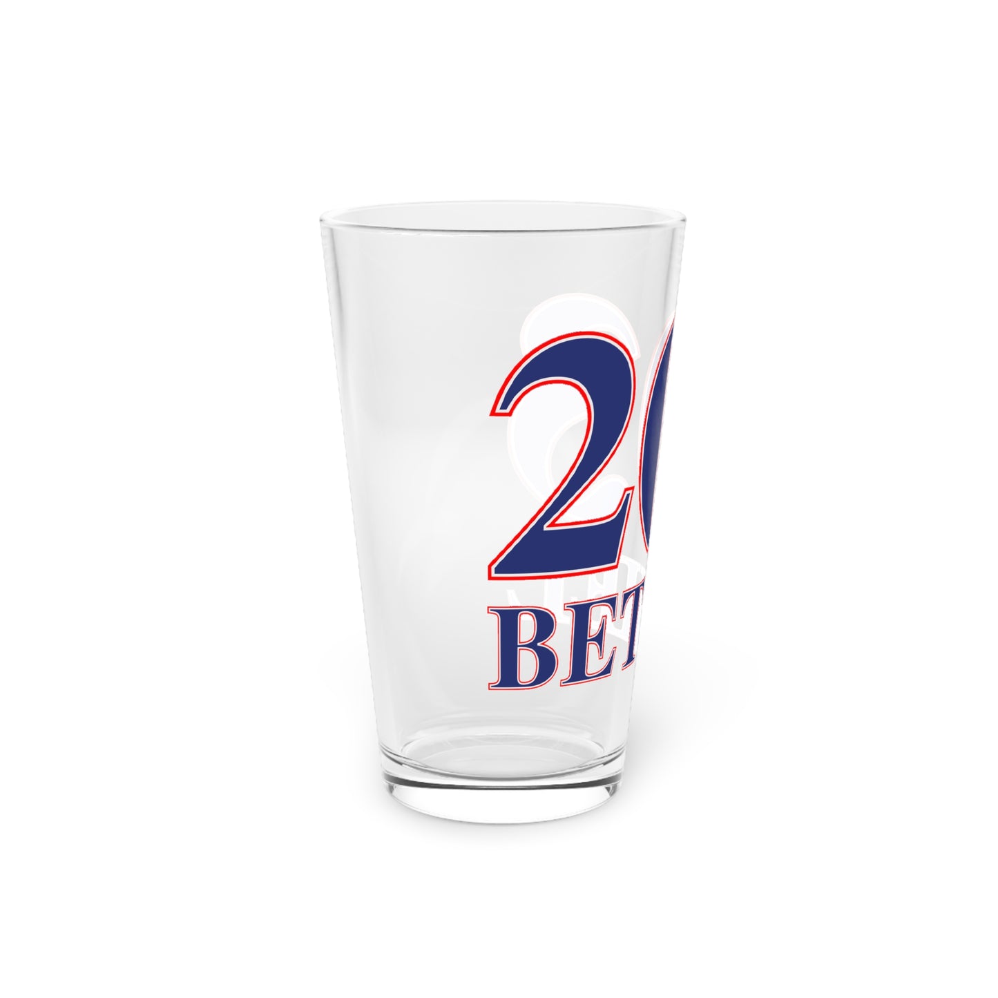 203 Bethel Trumbull Red, White & Blue Pint Glass, 16oz
