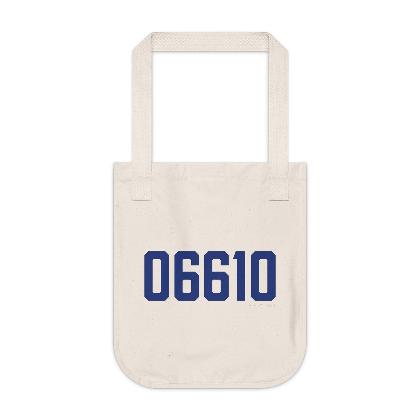 06610  Bridgeport Connecticut Zip Code Organic Canvas Tote Bag