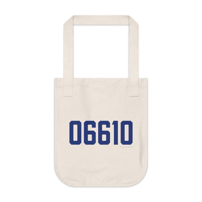 06610  Bridgeport Connecticut Zip Code Organic Canvas Tote Bag