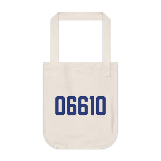 06610  Bridgeport Connecticut Zip Code Organic Canvas Tote Bag
