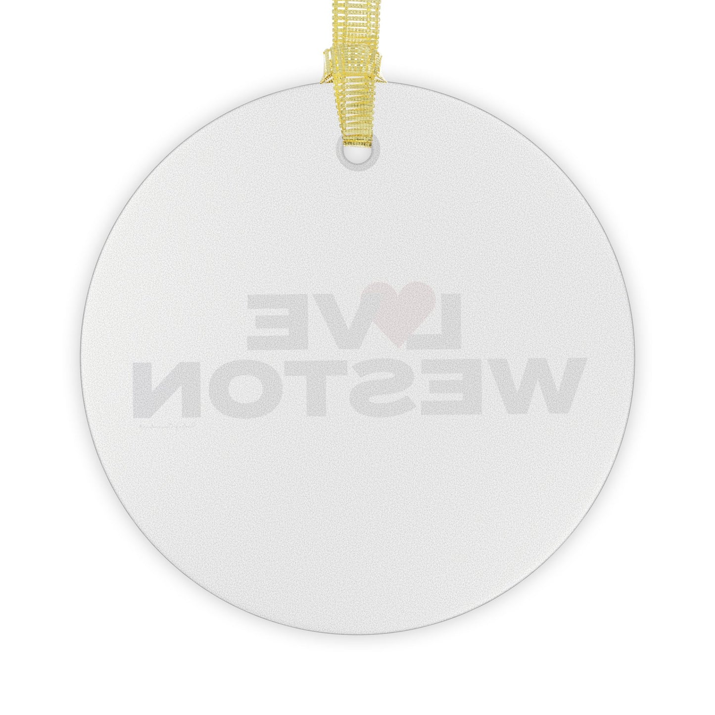 Love Weston Glass Ornaments