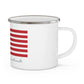 Cheshire Connecticut Flag Enamel Camping Mug