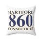 Hartford 860 Connecticut Polyester Square Pillow
