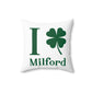I Clover Milford Spun Polyester Square Pillow