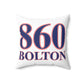 860 Bolton Red, White & Blue Spun Polyester Square Pillow
