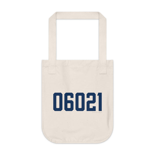06021 Colebrook Connecticut Zip Code  Organic Canvas Tote Bag