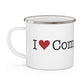 I Heart Compo Beach. Enamel Camping Mug