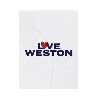 Love Weston Velveteen Plush Blanket