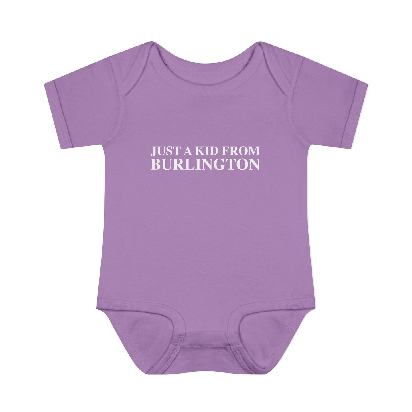 Just a kid from Burlington Infant Baby Rib Bodysuit