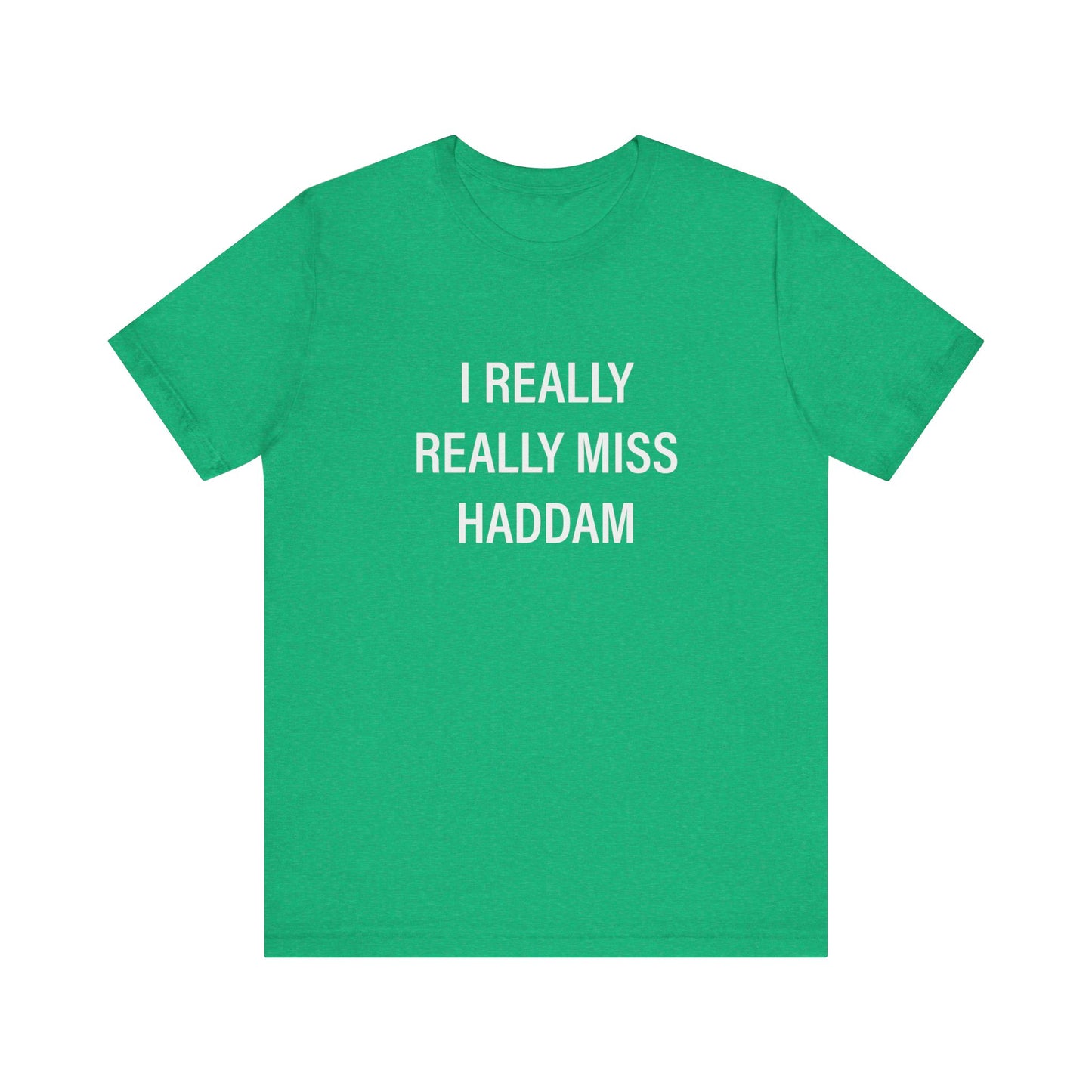 I Really Really Miss Haddam Unisex Jersey Short Sleeve Tee