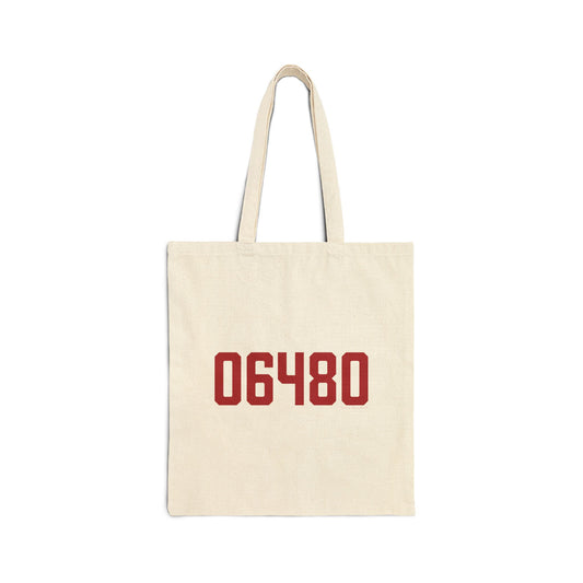 06480 Portland Connecticut Zip Code Cotton Canvas Tote Bag