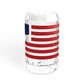 Bethel Connecticut Flag Sipper Glass, 16oz