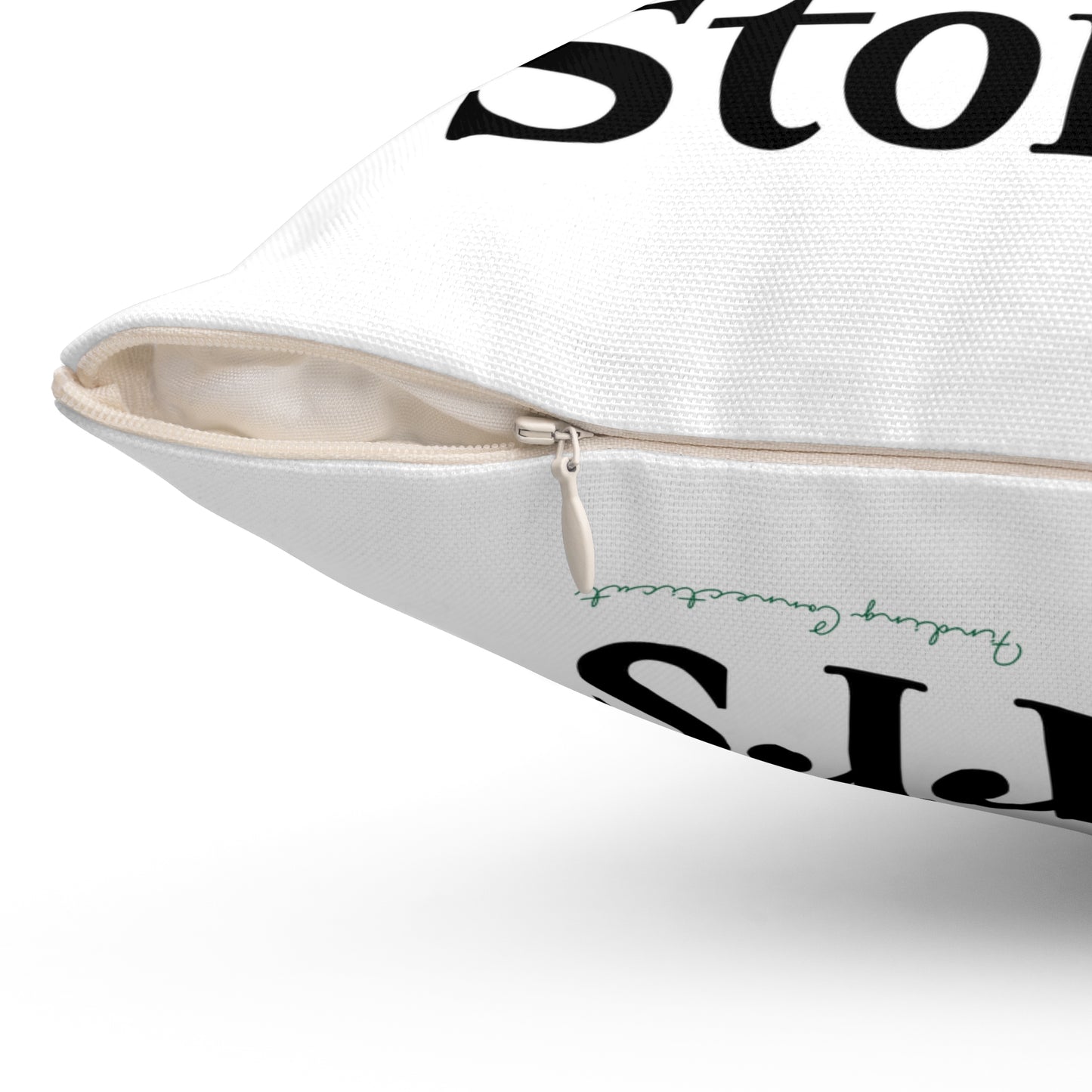 I Clover Storrs Spun Polyester Square Pillow