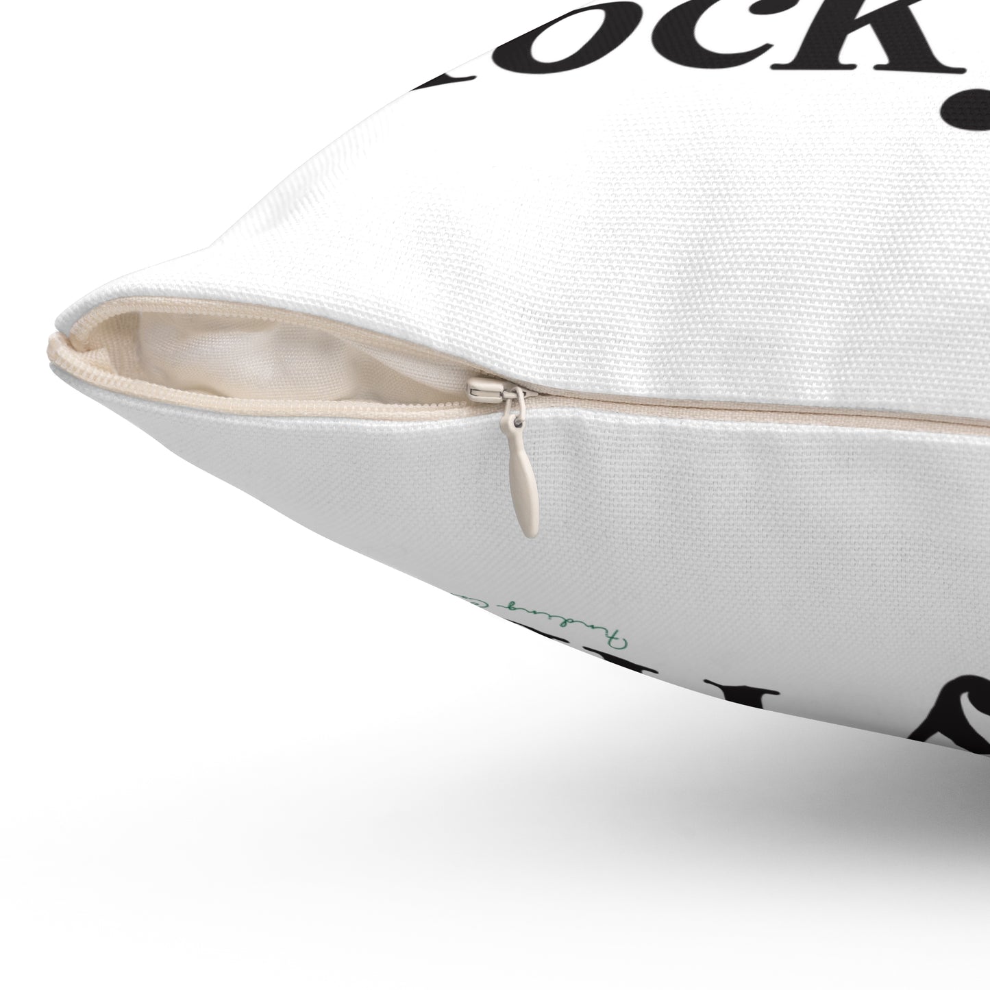I Clover Rocky Hill Spun Polyester Square Pillow