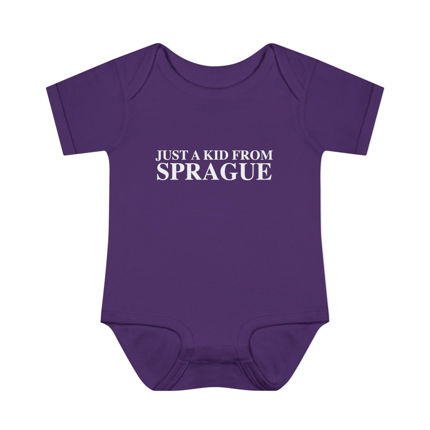 Just a kid from Sprague Infant Baby Rib Bodysuit