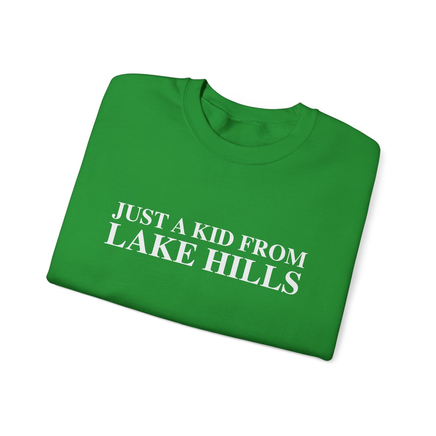Just a kid from Lake Hills Unisex Heavy Blend™ Crewneck Sweatshirt