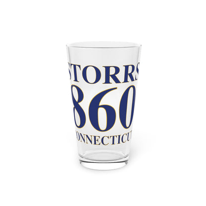 Storrs 860 Connecticut Pint Glass, 16oz