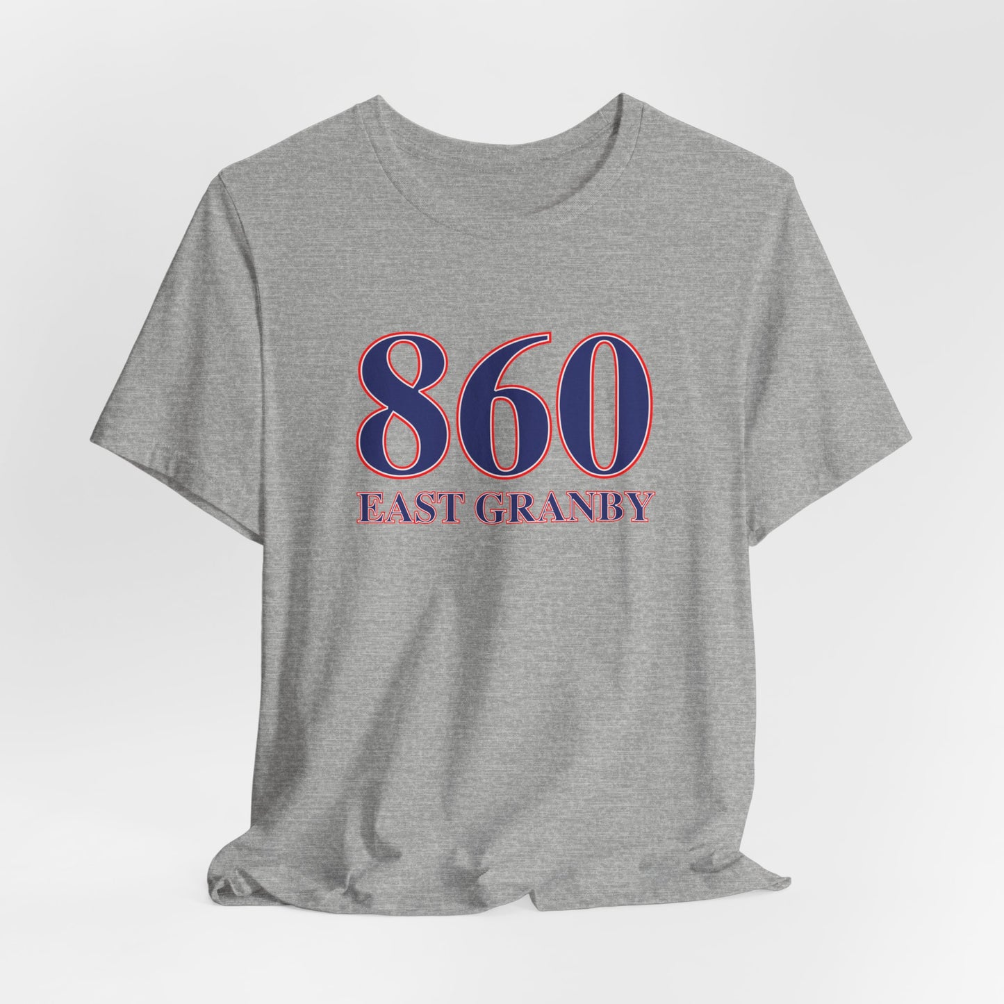 860 East Granby Red White & Blue Unisex Jersey Short Sleeve T-Shirt