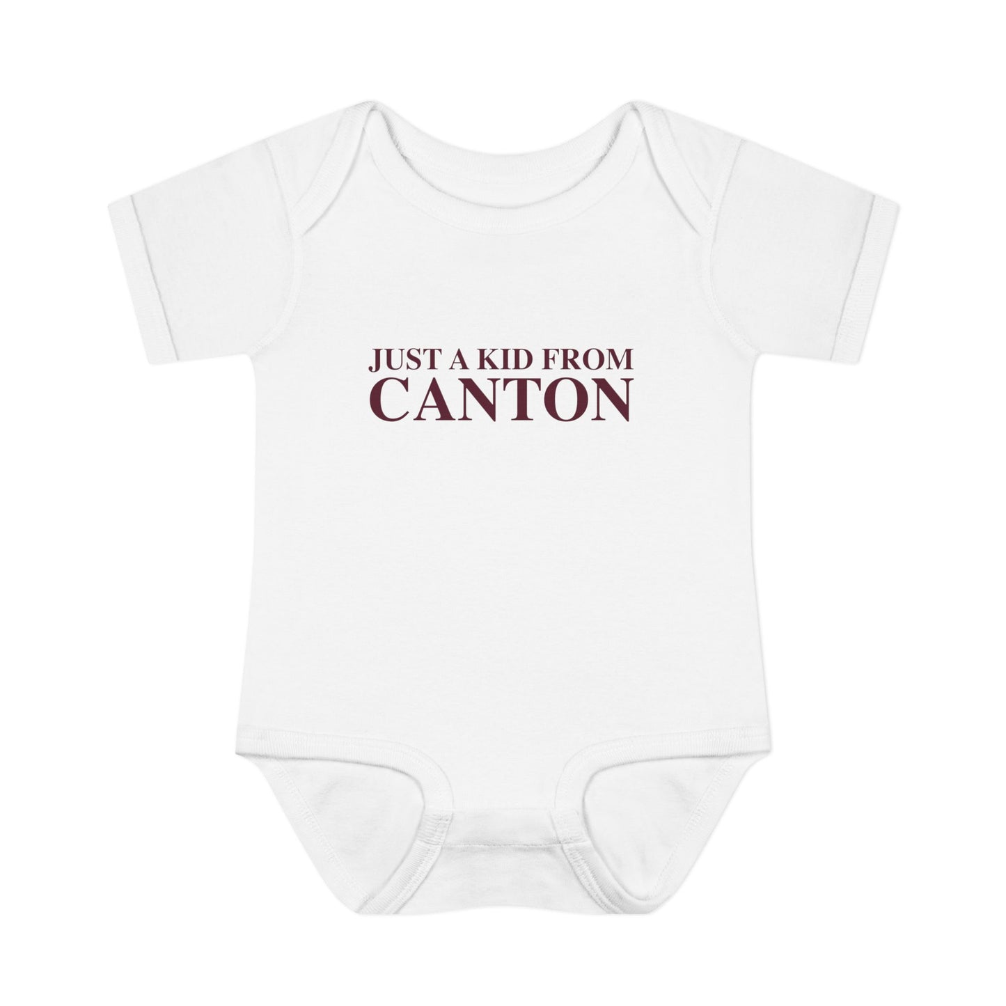 Just a kid from Canton Infant Baby Rib Bodysuit