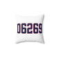 06269 Storrs Connecticut Zip Code Spun Polyester Square Pillow