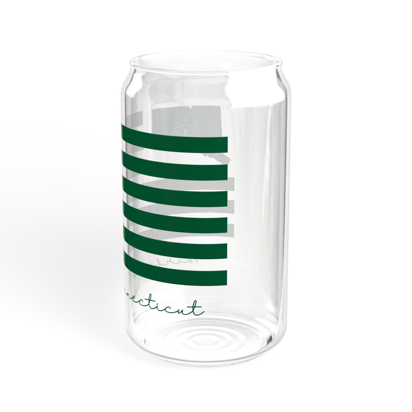 Fairfield Connecticut St Patrick’s Day Flag Sipper Glass, 16oz