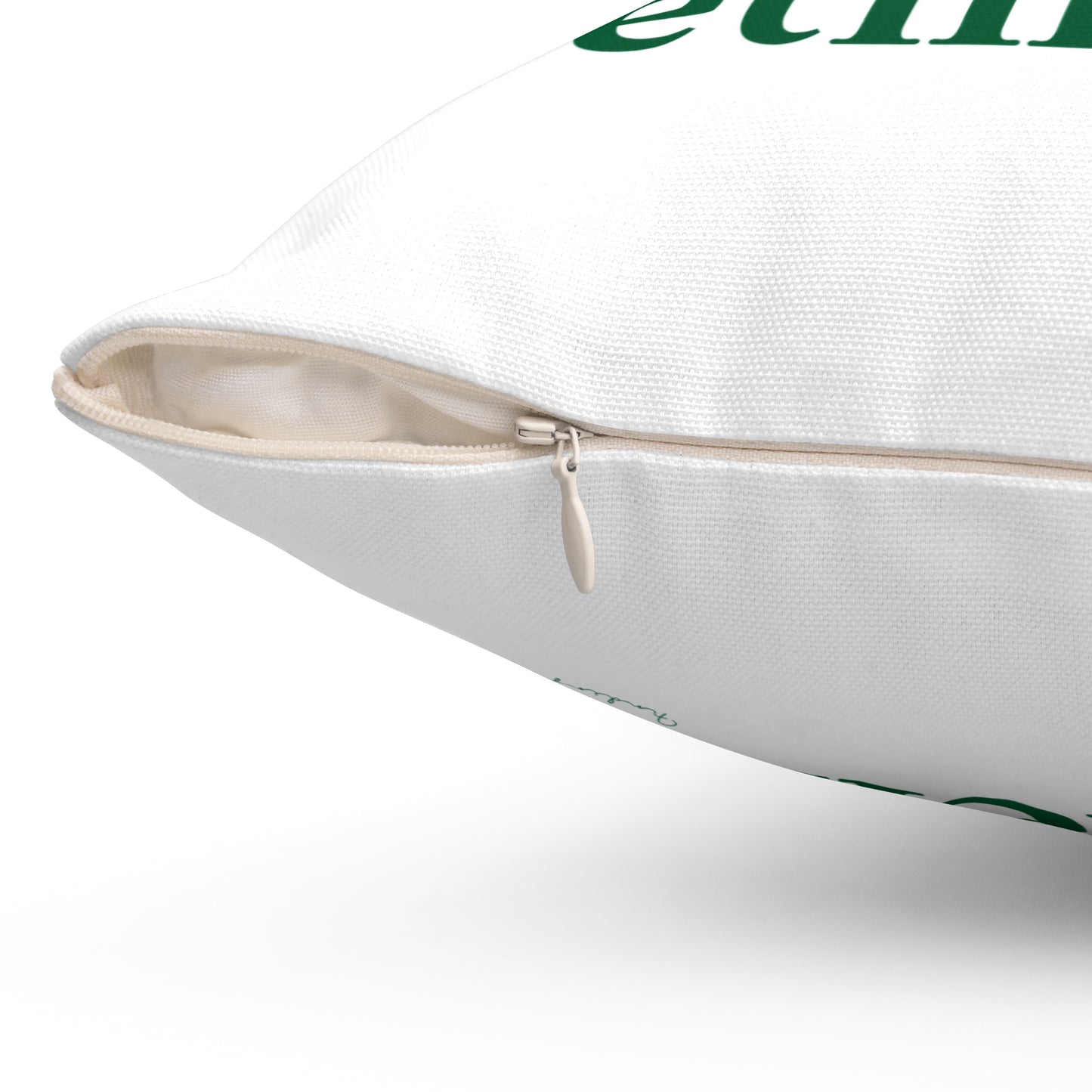 I Clover Bethlehem Spun Polyester Square Pillow