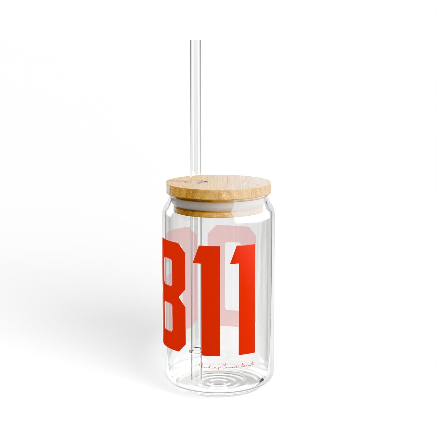 06811 Danbury Connecticut Zip Code Sipper Glass, 16oz