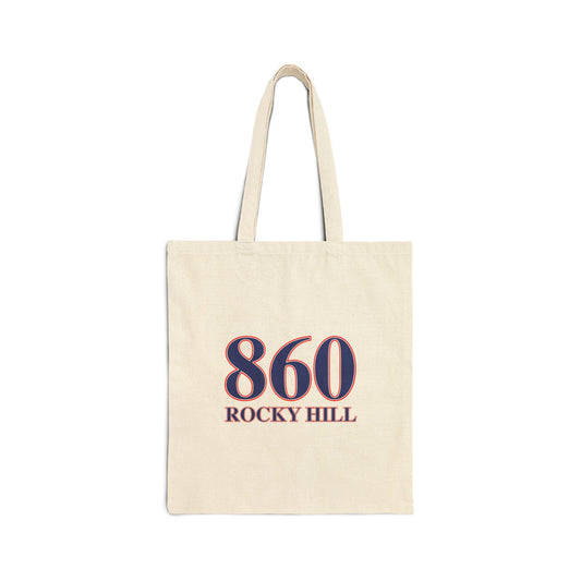 860 Rocky Hill Red, White & Blue Cotton Canvas Tote Bag