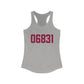 06831 - Greenwich Connecticut Zip Code Women's Ideal Racerback Tank Top