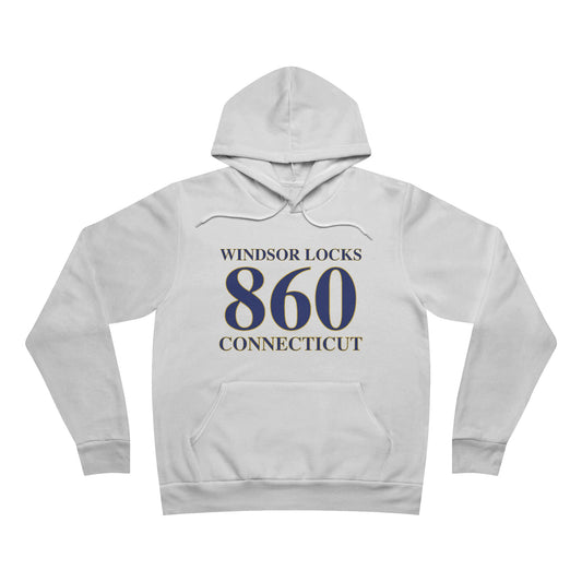 Windsor Locks 860 Connecticut Unisex Sponge Fleece Pullover Hoodie