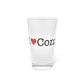 I Heart Connecticut Pint Glass, 16oz