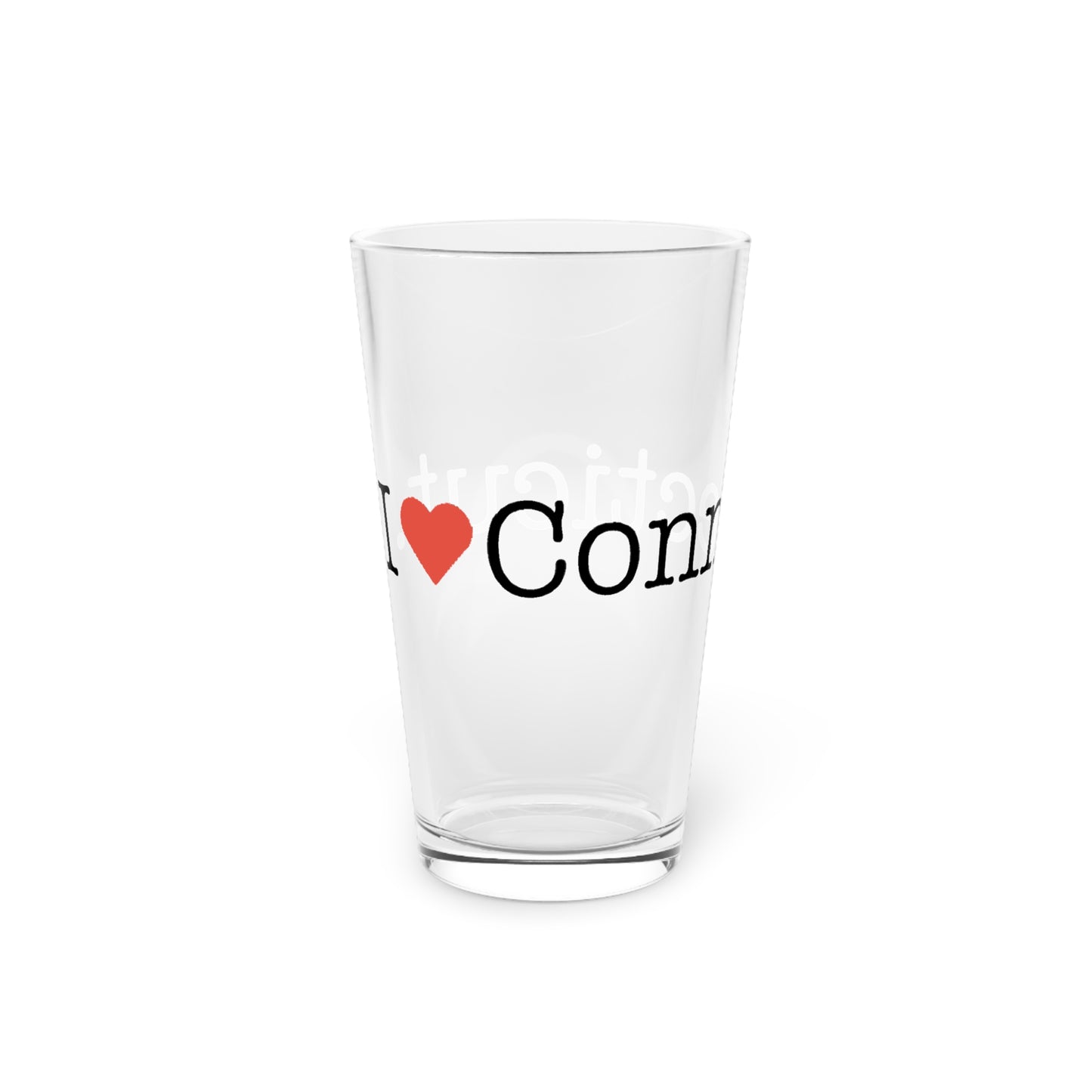 I Heart Connecticut Pint Glass, 16oz