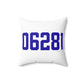 06281 Woodstock Connecticut Zip Code Spun Polyester Square Pillow