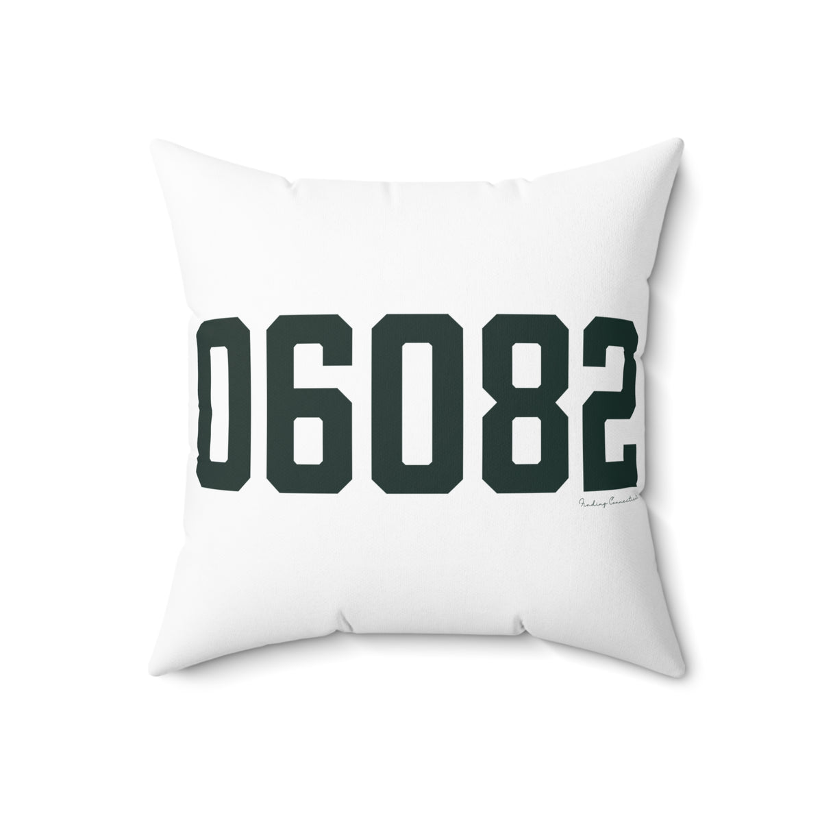 06082 Enfield Connecticut Zip Code Polyester Square Pillow
