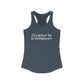 I’d rather be in Bridgeport Women's Ideal Racerback Tank Top