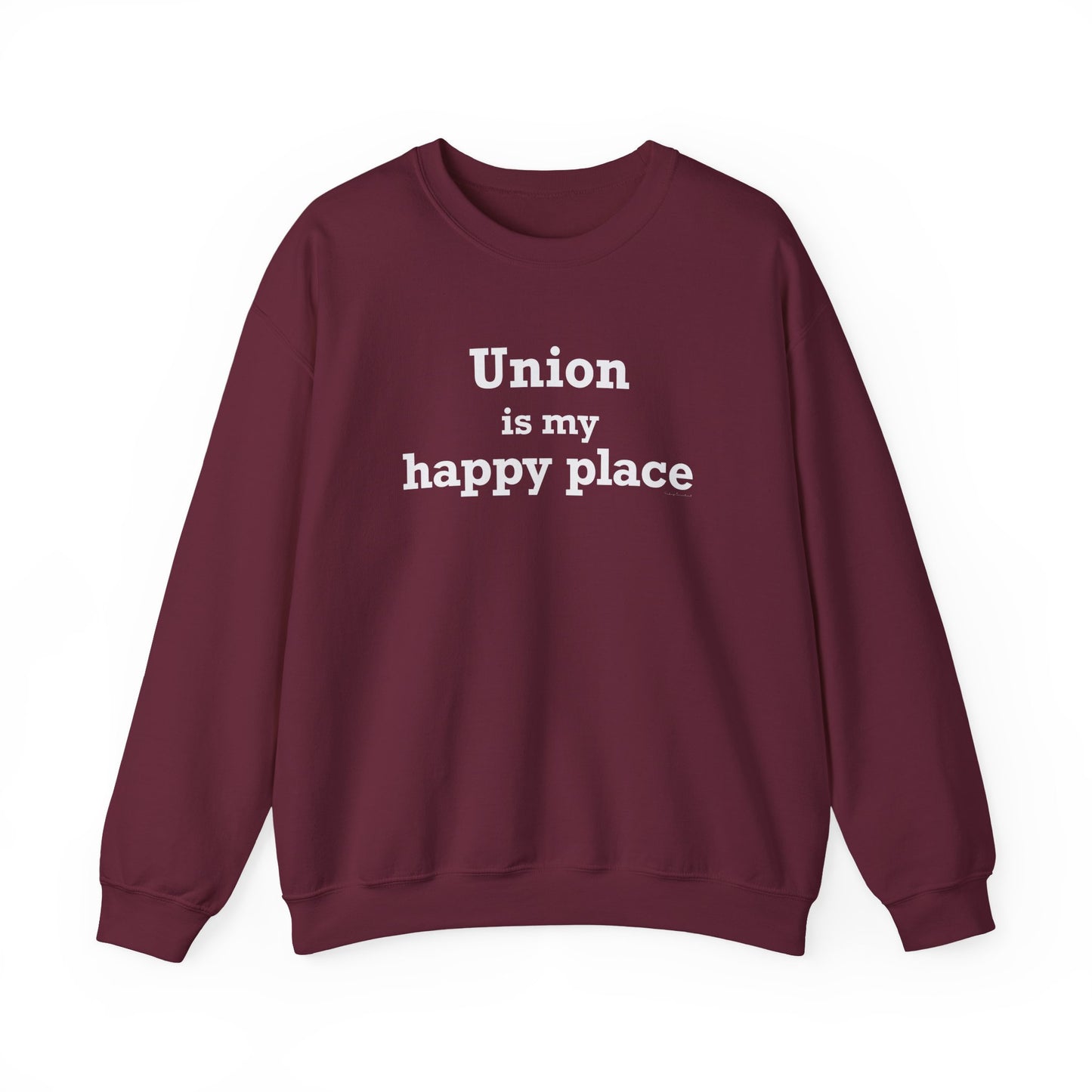 Union is My Happy Place Unisex Heavy Blend™ Crewneck Sweatshirt