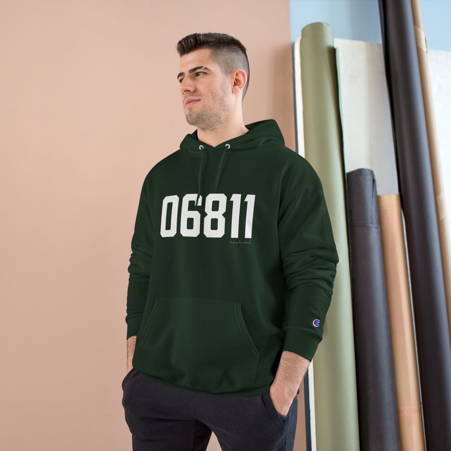06811 Danbury CT Zip Code Champion Hoodie Sweatshirt