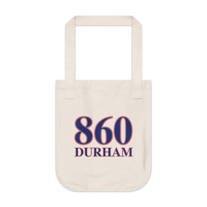 860 Durham Red, White & Blue Organic Canvas Tote Bag