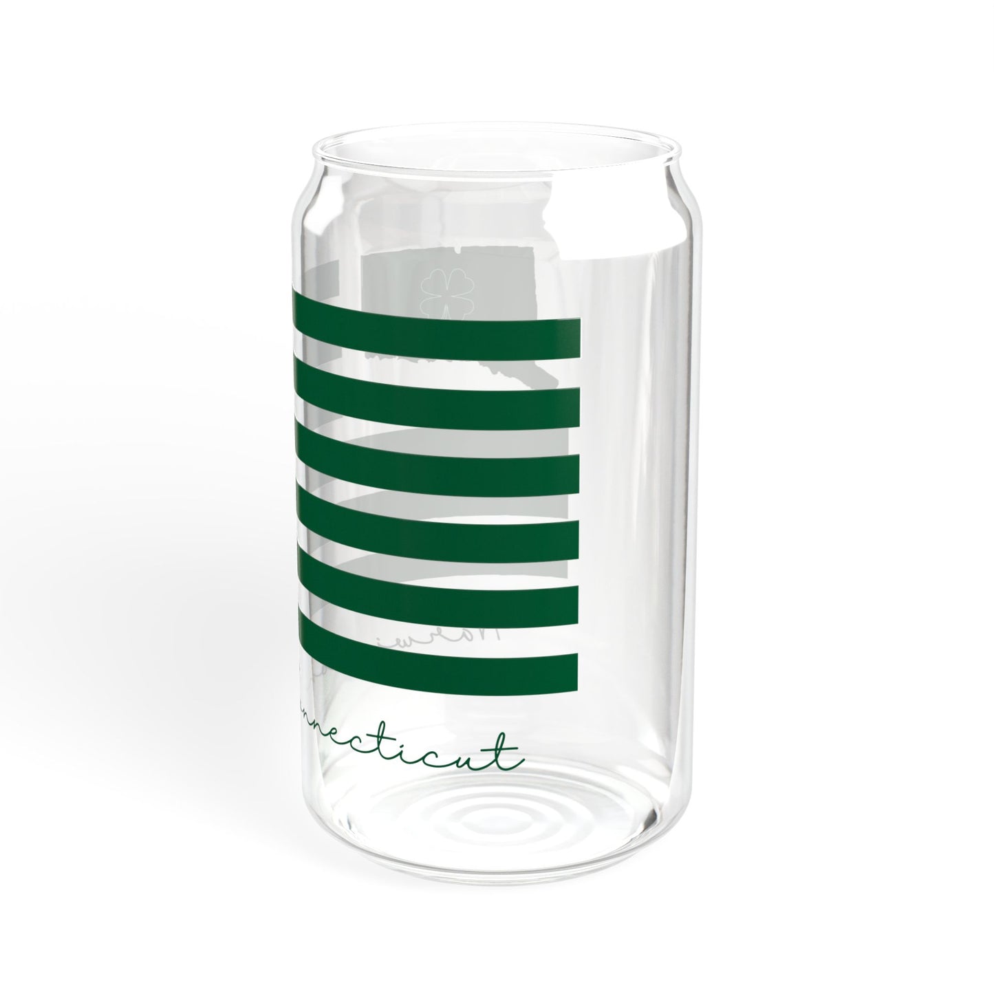 Harwinton Connecticut St. Patrick’s Day Flag Sipper Glass, 16oz