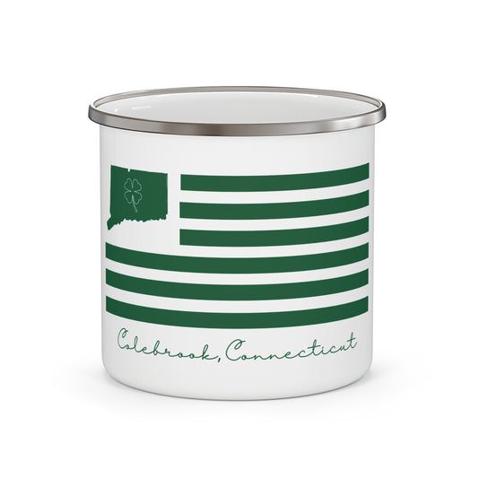 Colebrook Connecticut St. Patrick’s Day Flag Enamel Camping Mug