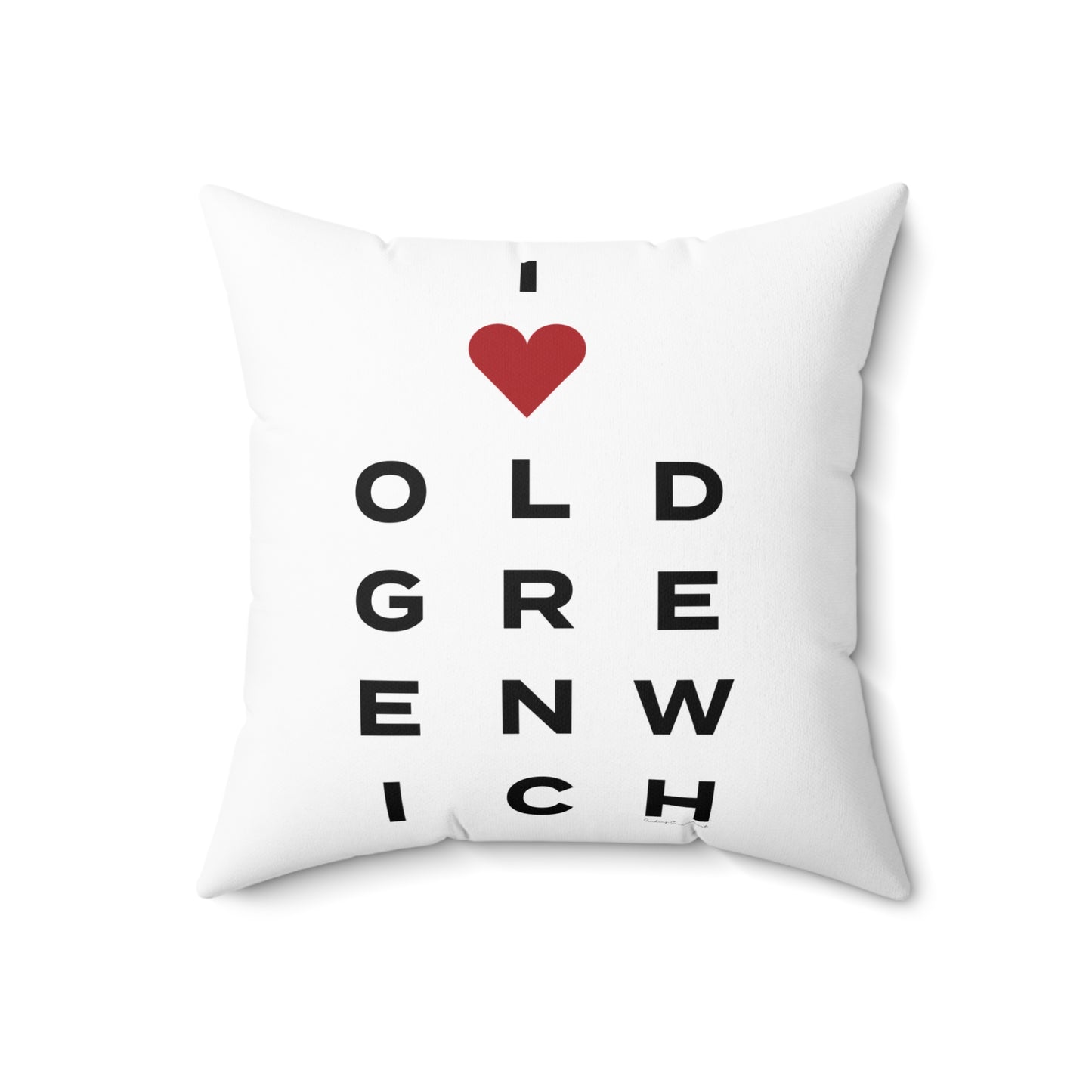 Old Greenwich Vision Spun Polyester Square Pillow