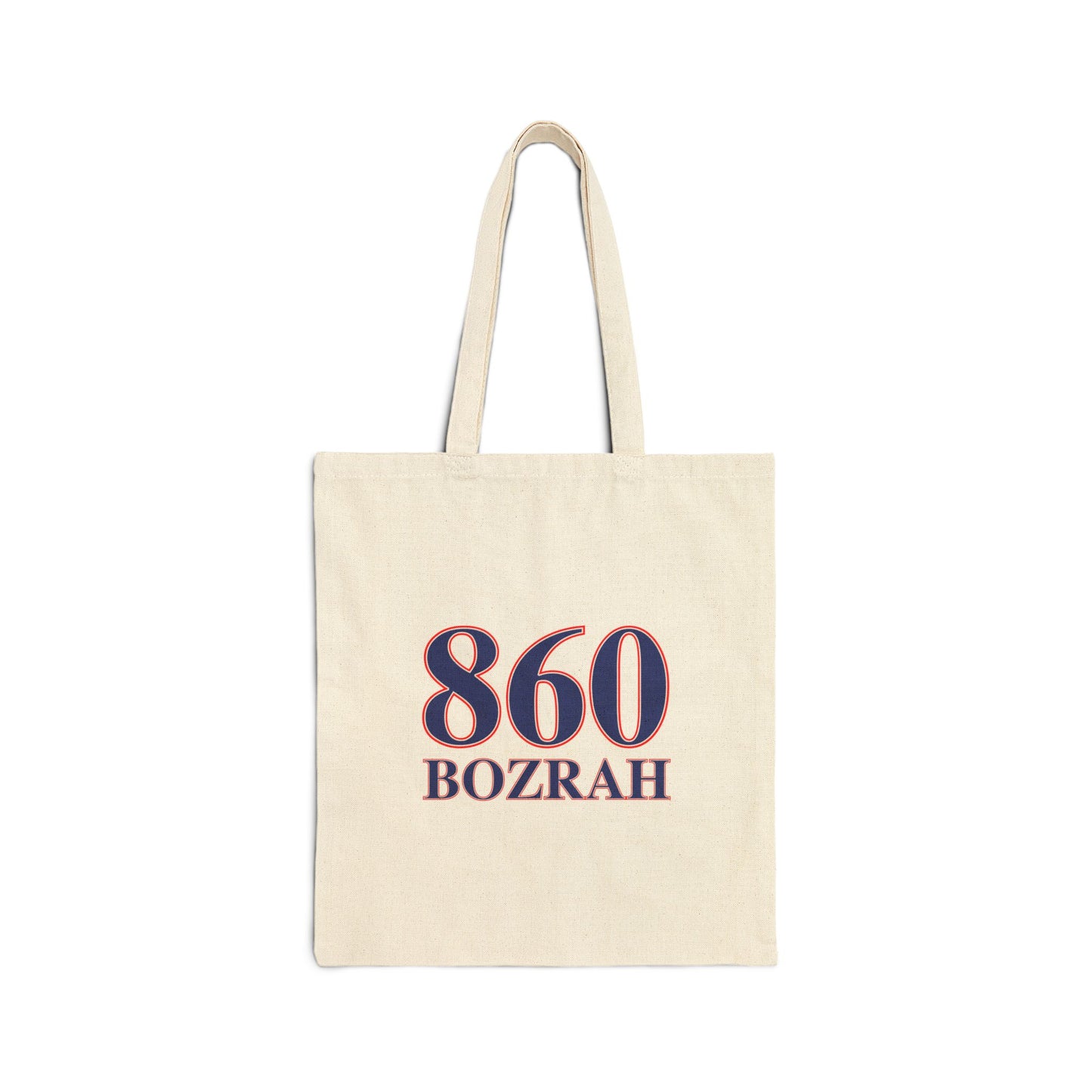 860 Bozrah Red, White & Blue Cotton Canvas Tote Bag