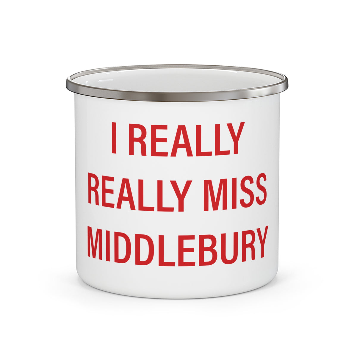 I Really Really Miss Middlebury Enamel Camping Mug